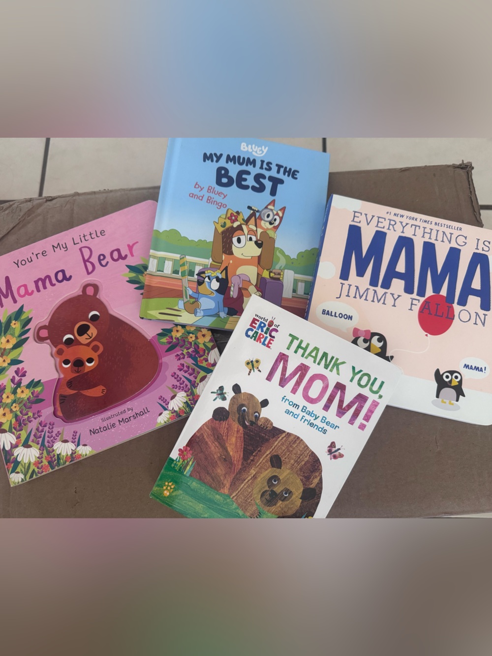4 Assorted mom Mother’s Day Children's Board Books - Mama mom mum new